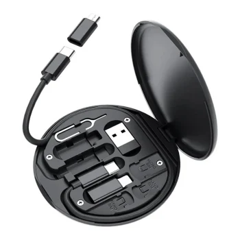 60w Destekli Kablo Kutusu Seyahat Kablo Seti 5&apos;i 1 Arada Usb Type-c Şarj Kablosu Seti