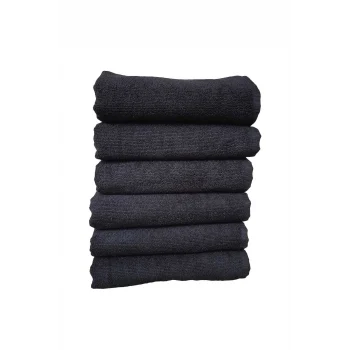 6Lı Paket Boya Tutmayan Mikrofiber El Yüz Spor Kuaför Havlusu 50X90 Cm