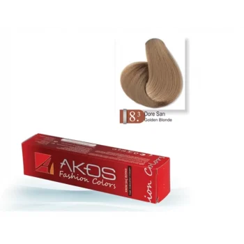 8.3 Akos Dore Sarı Renk Profesyonel Kalıcı  Tüp Saç Boyası 60Gr