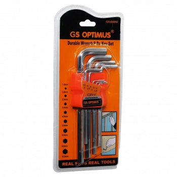 9 Parça  Krom Uzun - Düz Alyan 180mm