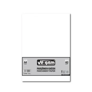 A4 40 Parça  Çizgisiz Parşömen Kağıdı