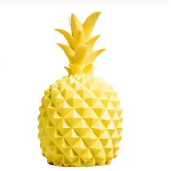 Ananas Şeklinde Desenli Büyük Boy Pilli Masa Ve Gece Lambası