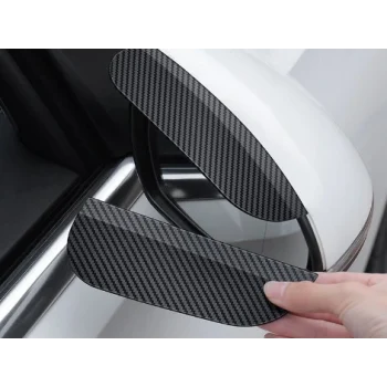 Araba Ayna Yağmur Koruyucu Siper Karbon Desenli