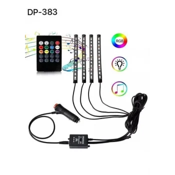 Araç İçi Ayak Altı Ses Duyarlı Şerit Led 4lü Set