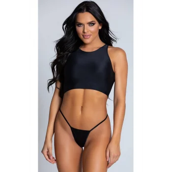 Tül Siyah Tanga String