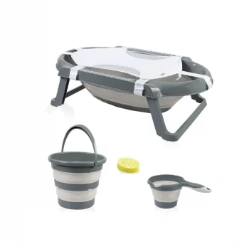 NessiWorld Katlanır Banyo 5Li Küvet Seti 596 Antrasit