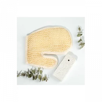 Banyo Lifi Kesesi Sisal Eldiven Eksfoliye Edici ve Topuk Ponza Taşı