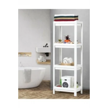 Beyaz Dikdörtgen Raf Ünitesi Plastik