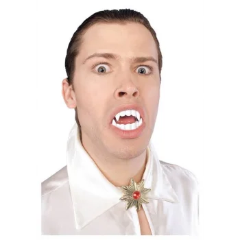 Beyaz Renk Çift Damak Takma Vampir Dişi