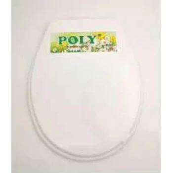 Beyaz Yumuşak Klozet Kapak Büyük Puf