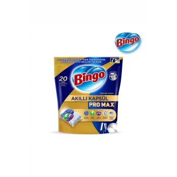 Bingo Akıllı Kapsül Pro Max Bulaşık Makinesi Deterjanı 20 Adet