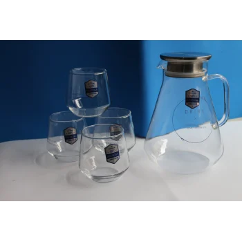 Borosilikat Cam 5 Parça Sürahi Takımı