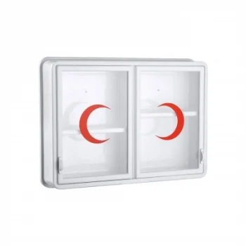 Cam 2 Kapaklı Ecza Dolabı 35x49x10 Cm