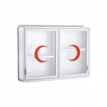 Cam 2 Kapaklı Ecza Dolabı 35x49x10 Cm