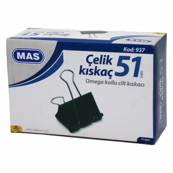 Çelik Kıskaç 51mm 12 Parça  Omega Kollu Cilt Kıskaçı