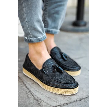 CH119 - CBT Tassels Erkek Ayakkabı SIYAH