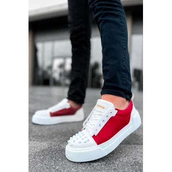 CH169 - CBT Thorn Erkek Ayakkabı BEYAZ / KIRMIZI