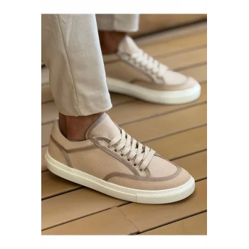 CH2505 - Keten Erkek Ayakkabı BEJ/BEJ