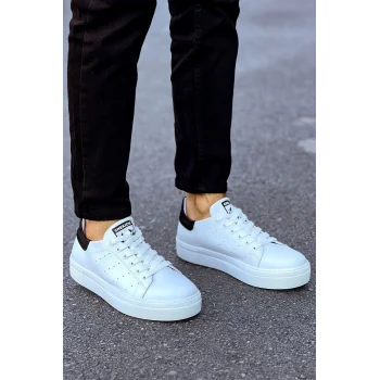 CH983 - CBT Tennis Erkek Ayakkabı BEYAZ/SIYAH