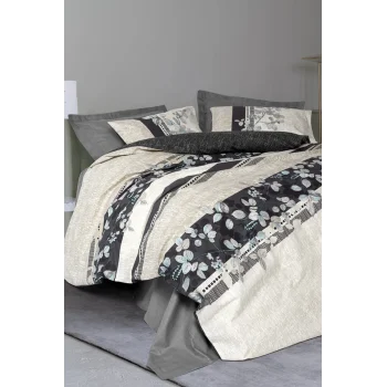 Çift Kişilik Nevresim Takımı Lehlare Antrasit