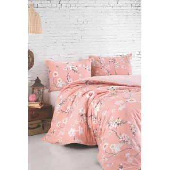 Çift Kişilik Nevresim Takımı Pamuklu Çiçek Harmanı