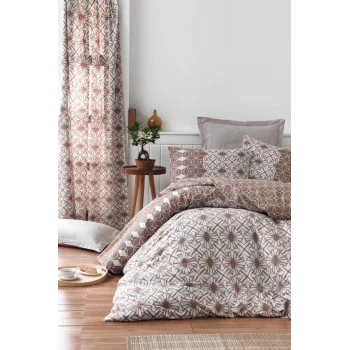 Çift Kişilik Ranforce Nevresim Takımı &#37;100 Pamuklu Güneş