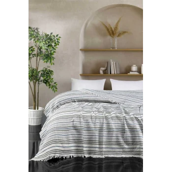 Çift Kişilik Yatak Pikesi Güneş Haki 200 x 230 Cm