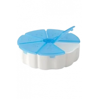 Haftalık Ilaç Kutusu Yuvarlak Ilaç Saklama Kutusu 7 Bölmeli