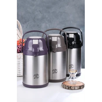 Ckr-2007 2.5lt Pompalı  Çelik Termos