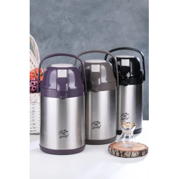 Ckr-2007 2.5lt Pompalı  Çelik Termos