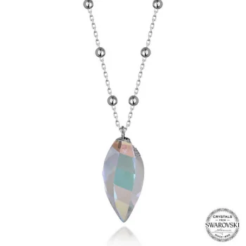 Luz&Pos Crystal Taşlı Top Zincir Gümüş Kadın Kolye