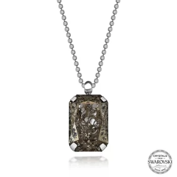 Luz&Pos Crystal Taşlı Top Zincir Gümüş Kadın Kolye