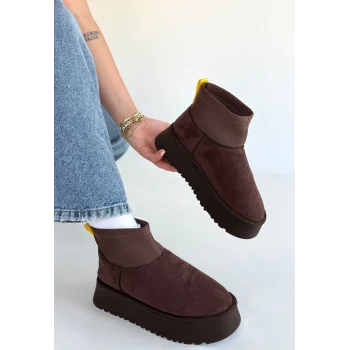 Cuen Kahverengi Süet Bot