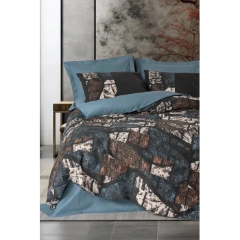 Dark Çift Kişilik Nevresim Takımı Senso Petrol