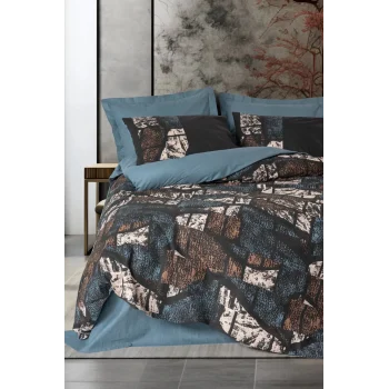 Dark Tek Kişilik Nevresim Takımı Senso Petrol