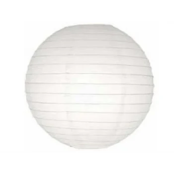 Dekoratif Çin Feneri – Kağıt Lamba - Beyaz - Dev Boy