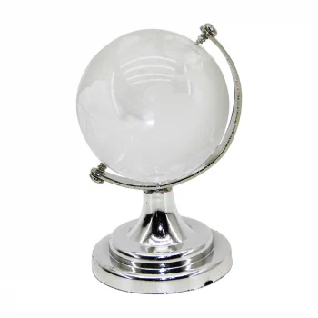 Dekoratif Küçük Şeffaf Dünya Topu - Ayaklı