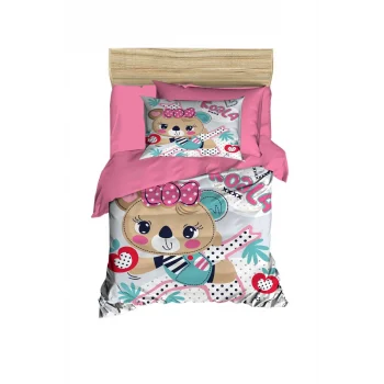 Dijital Baskılı 3d Pamuklu Yenidoğan Bebek Nevresim Takımı Baby Koala