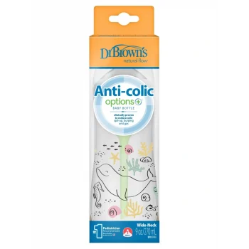 Dr.Browns Geniş Ağız PP Antikolik Options Biberon  270ml Kız
