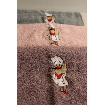 Durul 30X50 Merve Nakışlı 3Lü Havlu