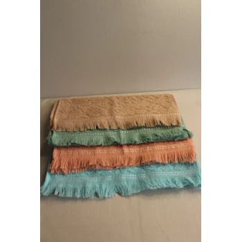 Durul 30X50 Mine Jakarlı 4Lü Havlu