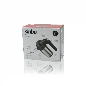 El Mikseri 2in1= Karışıtma - Çırpma Aparatı 5 Kademe Hız Ayarı Paslanmaz Çelik Gövde 200w Smx-2774