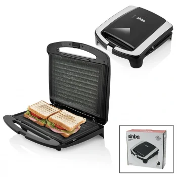 Elektrikli Tost Makinesi 2 Dilim Granit Yapışmaz Yüzey - Kilitlenebilir Kapak 750w Ssm-2587