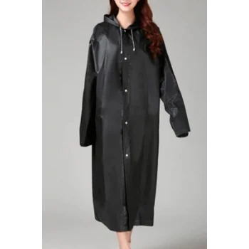 Eva Siyah Pardesü Yağmurluk
