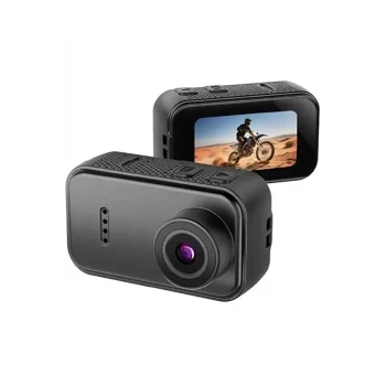 F2 2k 1080p Parmak Kamera 130° Geniş Açı Ips Ekranlı 25g Mini Taşınabilir Cep Kamerası Siyah