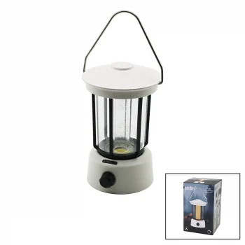 Fanus Kamp Lambası El Feneri Usb Şarjlı Powerbank 5w Cob Led 800lumen Işık Ayarı Gün Işık - Beyaz Pt-380