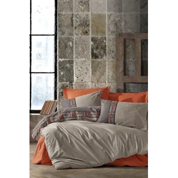 Folk Art Çift Kişilik Nevresim Takımı True Tarçın