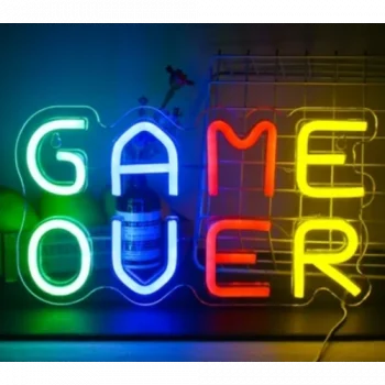 GAME OVER Yazılı Neon Led
