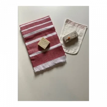 Gelin Hamamı Seti, Premium Peştemal , Ponza Topuk Taşı, Doğal Zeytinyağı Sabun, Kese 4lü Set