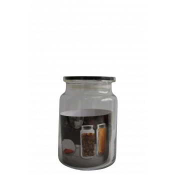 Glasscom Kapaklı Kavanoz 890cc